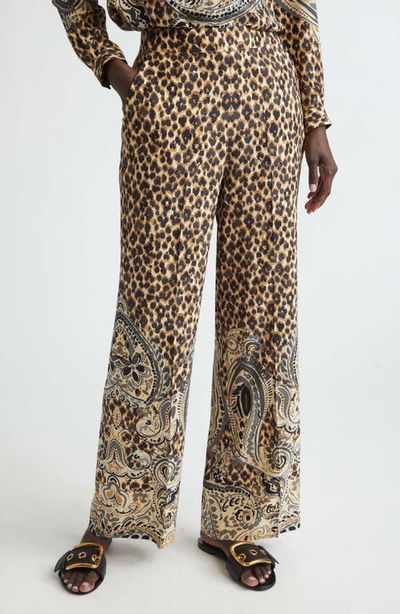 Etro Etro Straight Leg Silk Pants