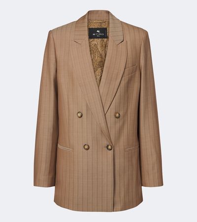 Etro Etro Striped double-breasted wool blazer