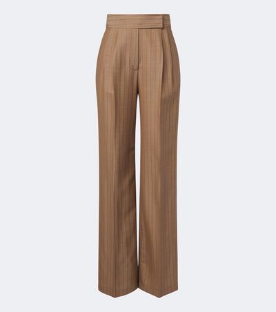 Etro Etro Striped wool wide-leg pants