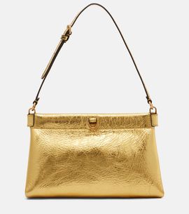 Etro Etro Talk Small metallic leather clutch