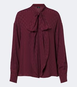 Etro Etro Tie-neck paisley jacquard blouse