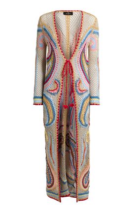 Etro Etro TieFront Knit Cotton Cardigan