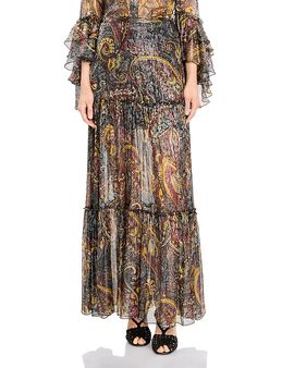 Etro Etro Tiered Metallic Maxi Skirt