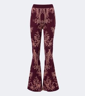 Etro Etro Wool-blend jacquard flared pants