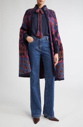 Etro Etro Wool Blend Knit Cape