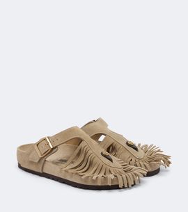 Etro Etro x Birkenstock Gizeh fringed suede sandals