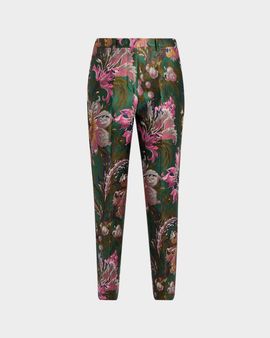 Etro Floral Jacquard Slim-Leg Ankle Trousers