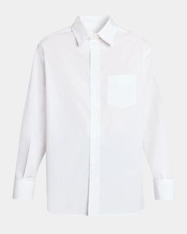 Etro Nautical-Print Satin Back Cotton Poplin Button-Down Shirt
