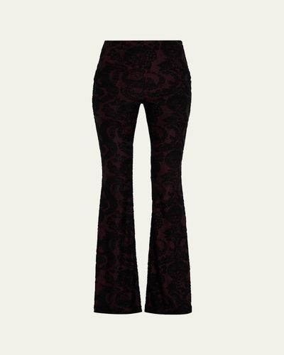 Etro Paisley Chenille Jacquard Flare Pants