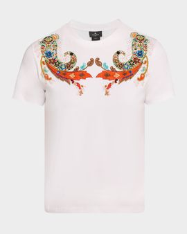 Etro Paisley Embellished Short-Sleeve T-Shirt