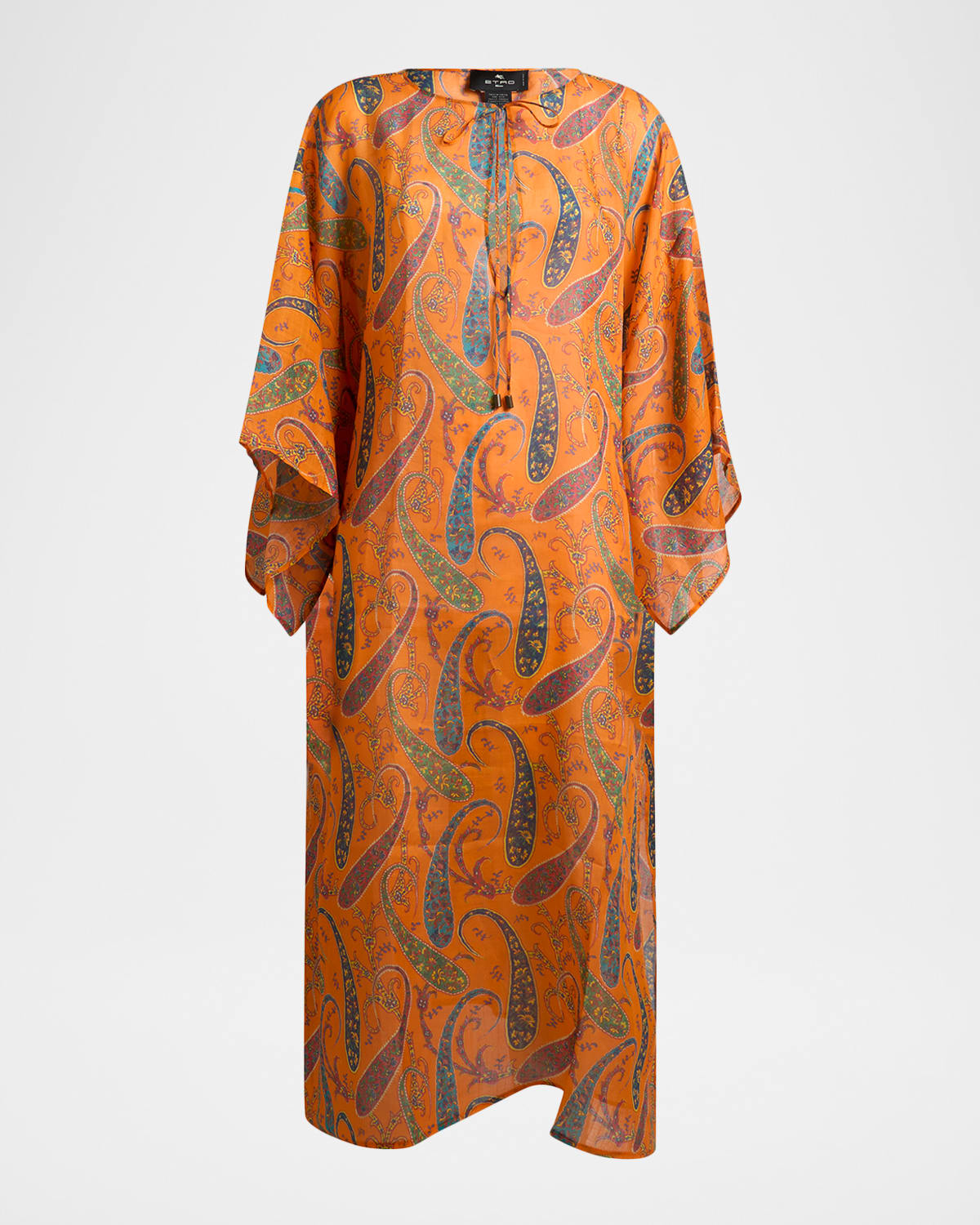 Etro Paisley Maxi Caftan Coverup