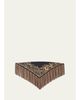 Etro Silk Foulard Scarf with Fringe - 1