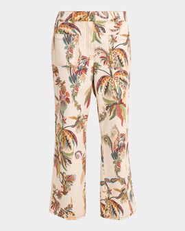 Etro Tropical Paisley Denim Jeans