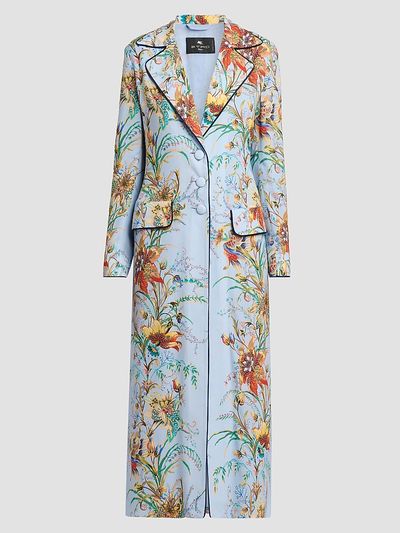Etro Women's Botanical Structured Duster Coat