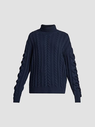 Etro Women's Cable-Knit Wool Sweater