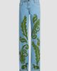 Etro Women's Embroidered Straight-Leg Jeans - 6