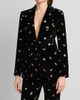 Etro Women's Embroidered Velvet Cotton-Blend Blazer - 4