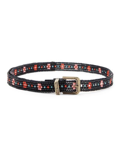 Etro Women's Floral Beaded Embroidered Belt