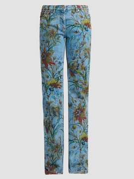 Etro Women's Floral Straight-Leg Jeans