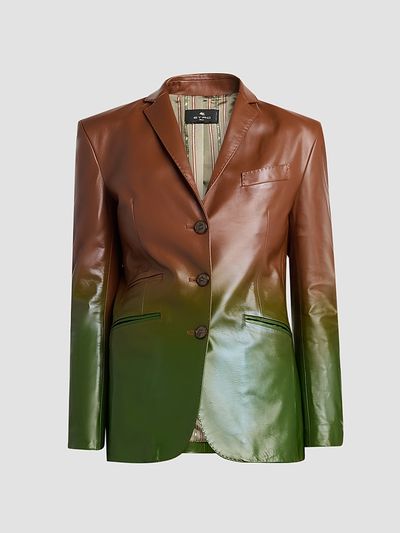 Etro Women's Gradient Leather Blazer