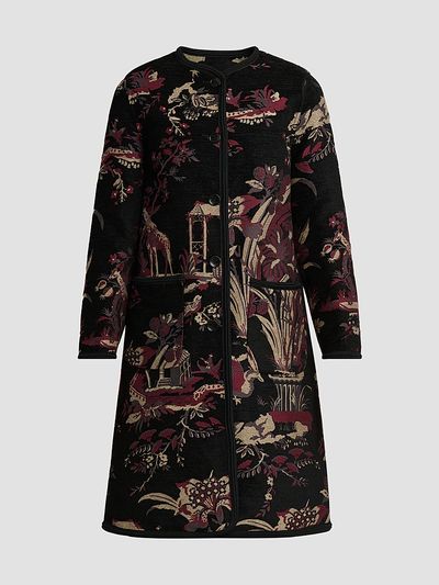 Etro Women's Jacquard Collarless Coat