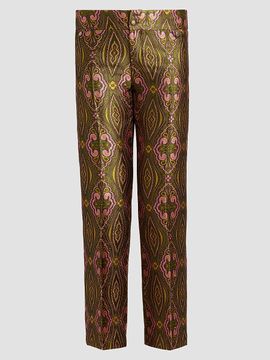 Etro Women's Jacquard Straight-Leg Trousers