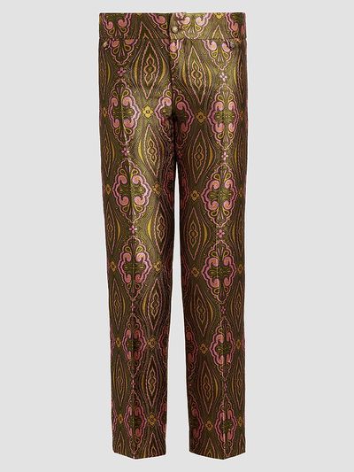 Etro Women's Jacquard Straight-Leg Trousers