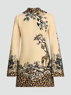 Etro Women's Leopard-Print Mini Dress