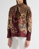 Etro Women's Leopard Safari Print Silk Shirt - 4