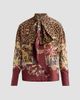 Etro Women's Leopard Safari Print Silk Shirt - 6
