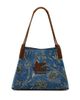 Etro Women's Libra Small Printed Jacquard Denim Shopper Tote Bag - 1