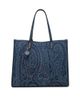 Etro Women's Lovetrotter Large Jacquard Paisley Denim Tote Bag - 6