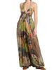 Etro Women's Metallic Lotus Paisley Silk Halter Gown - 3