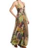 Etro Women's Metallic Lotus Paisley Silk Halter Gown - 4