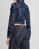 Etro Women's Paisley Cotton-Blend Crop Denim Jacket - 3