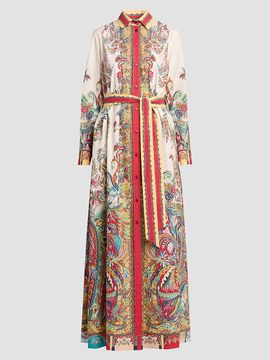 Etro Women's Paisley Cotton Maxi Shirtdress