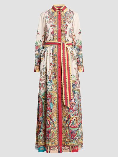 Etro Women's Paisley Cotton Maxi Shirtdress