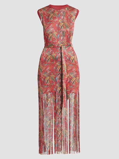 Etro Women's Paisley Fringe Midi Dress