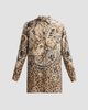 Etro Women's Paisley Leopard Print Silk Shirt - 6