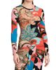 Etro Women's Paisley Lotus Print Long-Sleeve Top - 3
