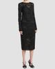 Etro Women's Paisley Mesh Sheath Midi Dress - 4