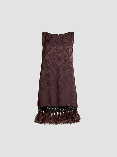 Etro Women's Paisley Tassel Mini Dress