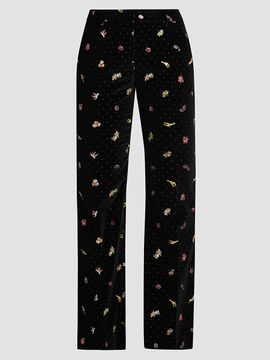 Etro Women's Printed Stretch-Cotton Trousers