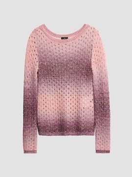 Etro Women's Sequin Nylon-Wool Open-Knit Sweater