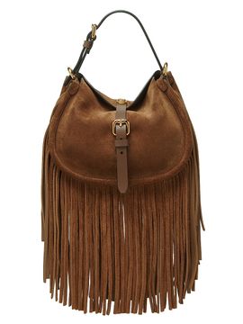 Etro Women's Small Pony Fringe Suede Crossbody Bag