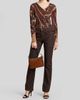 Etro Women's Stamped Paisley V-Neck Top - 2