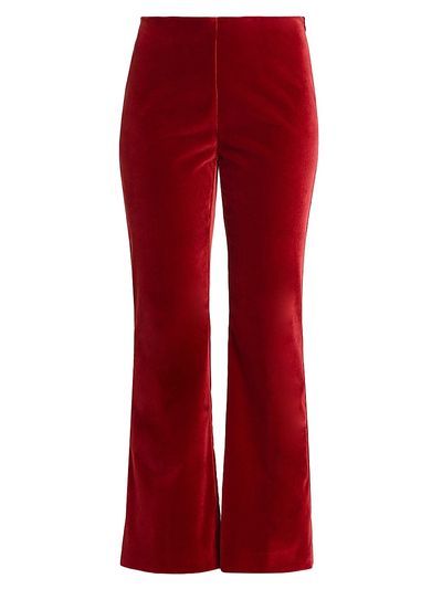 Etro Women's Velvet Boot-Cut Pants
