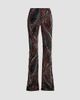 Etro Women's Velvet Paisley Sheer Kick Flare Leggings - 1
