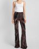 Etro Women's Velvet Paisley Sheer Kick Flare Leggings - 2