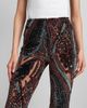 Etro Women's Velvet Paisley Sheer Kick Flare Leggings - 5